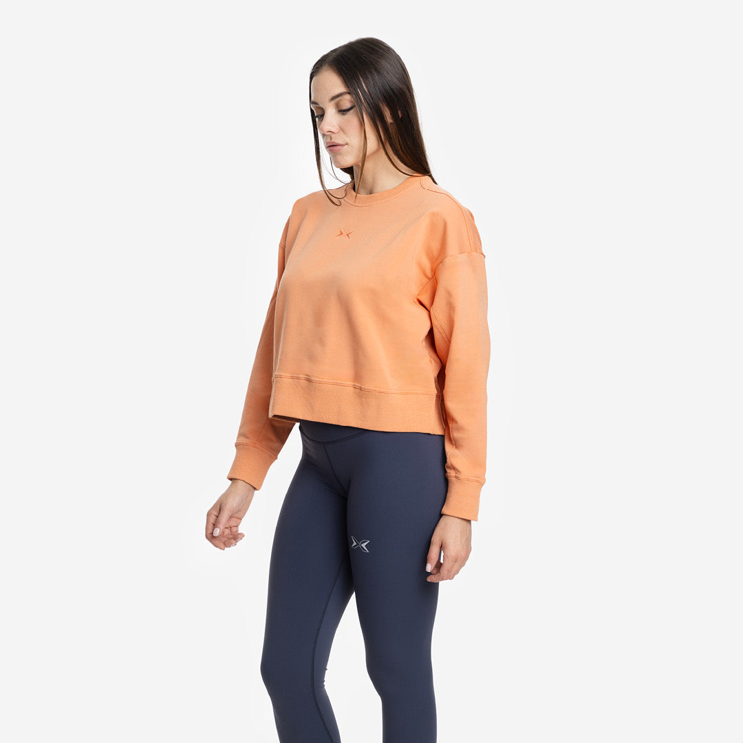 Sudadera Mujer crop Jersey stretch