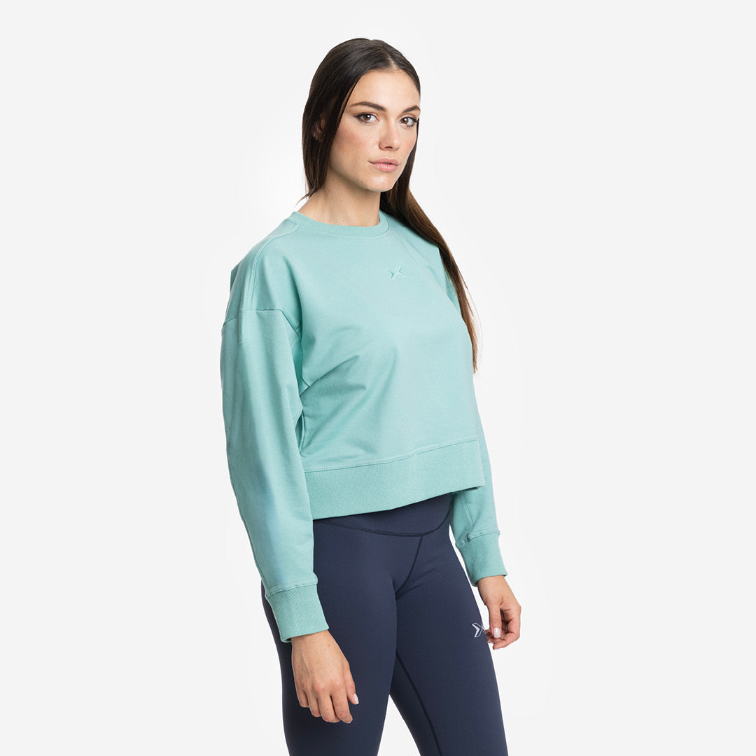 Sudadera Mujer crop Jersey stretch